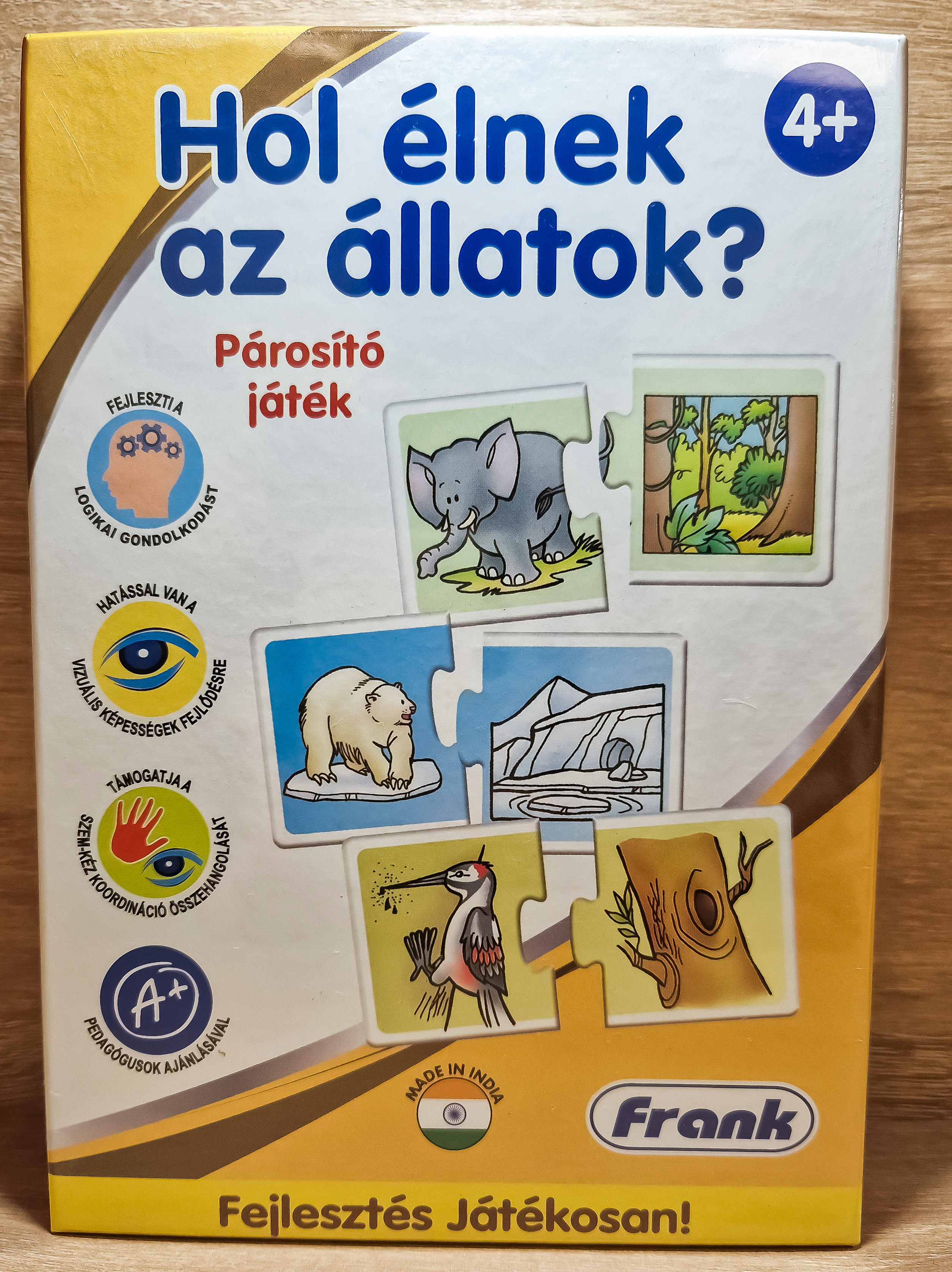 Hol élnek az állatok? - párosító játék